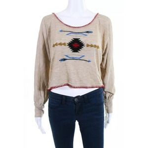 AsIs Los Angeles Long Sleeve Embroidered Top